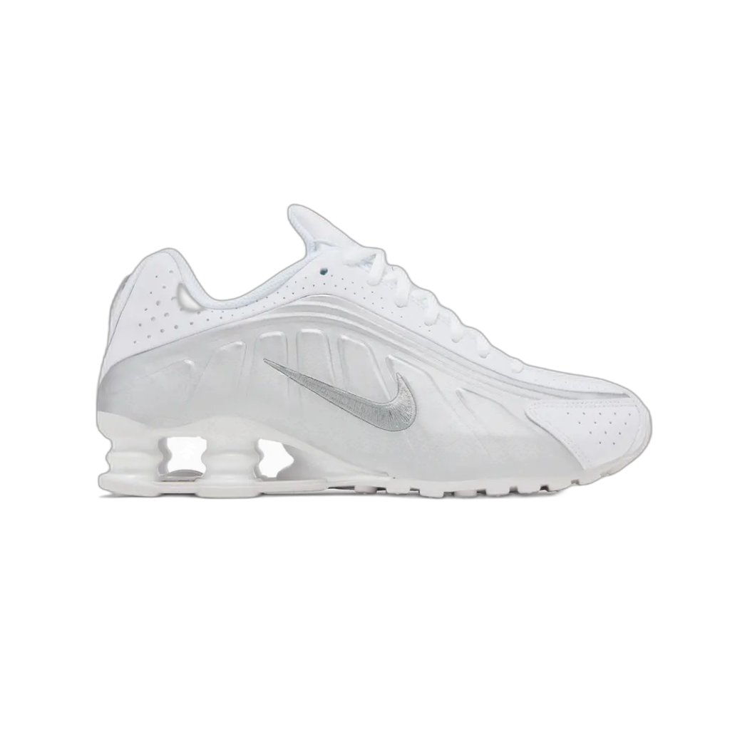 Nike Shox R4 GS 'White Metallic Silver' 2025